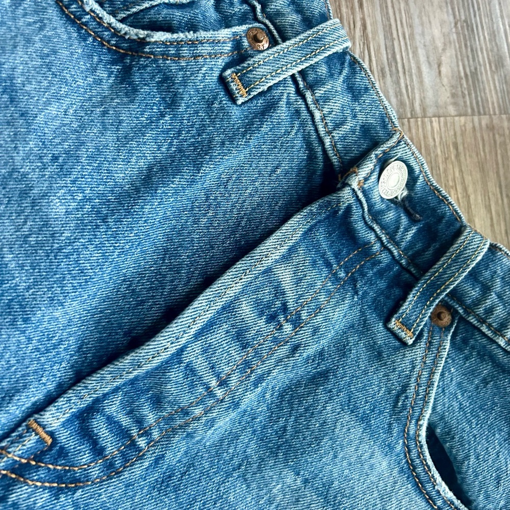 LEVI’S 501 High Rise Cutoff Denim Shorts 2.5” Western Indie Sleeze 90s Boho | 28 - Picture 7 of 10